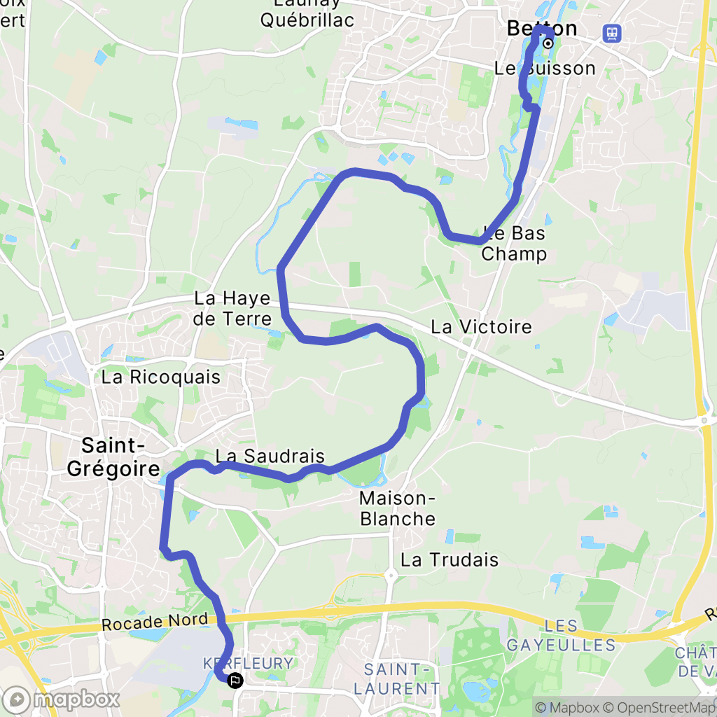 Betton: routekaart voor buitenactiviteiten - France