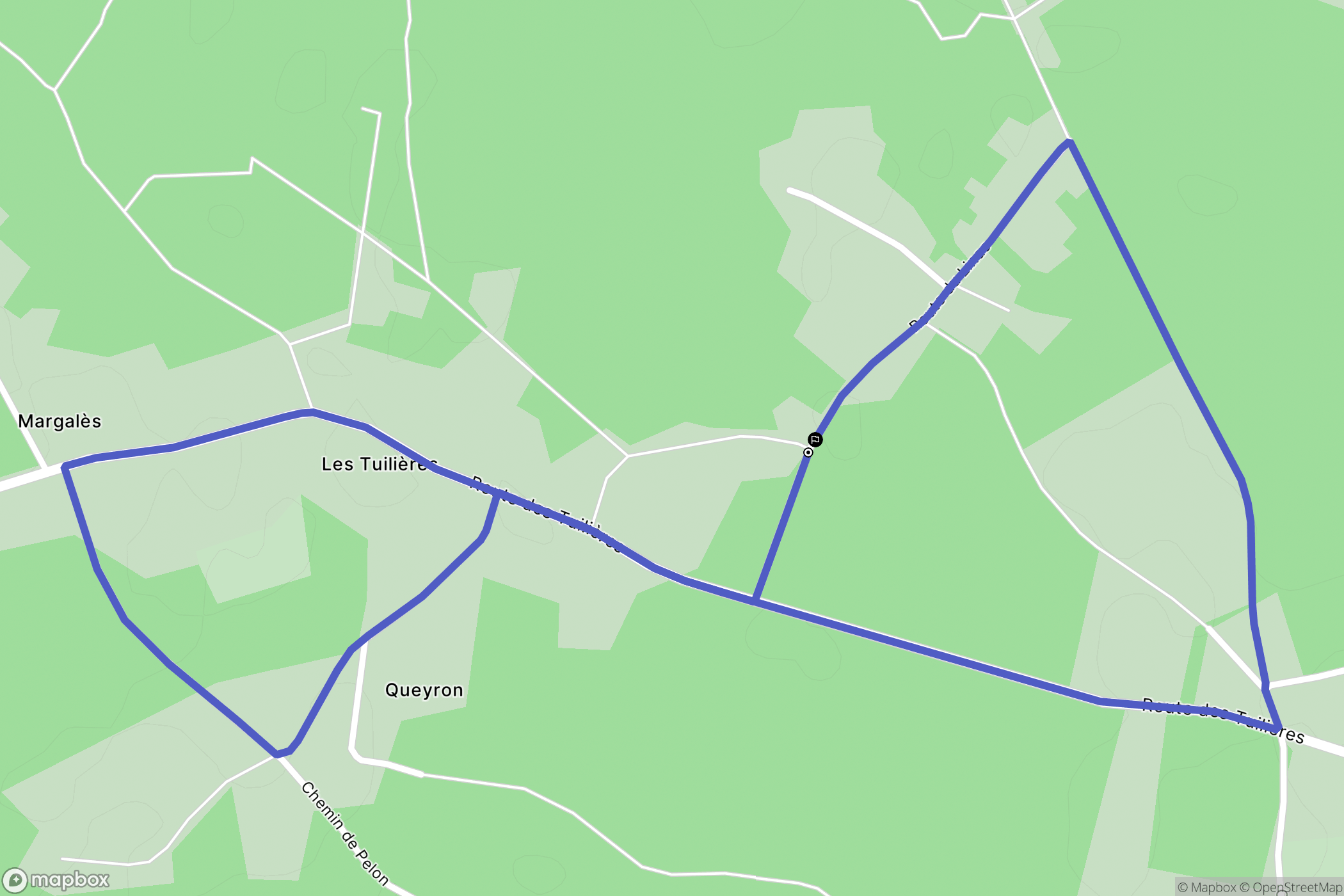 Cissac-Médoc : carte du parcours de randonnée - France