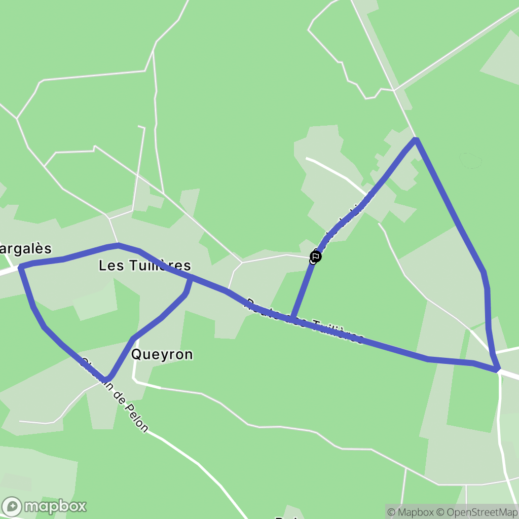 Cissac-Médoc : carte du parcours de randonnée - France