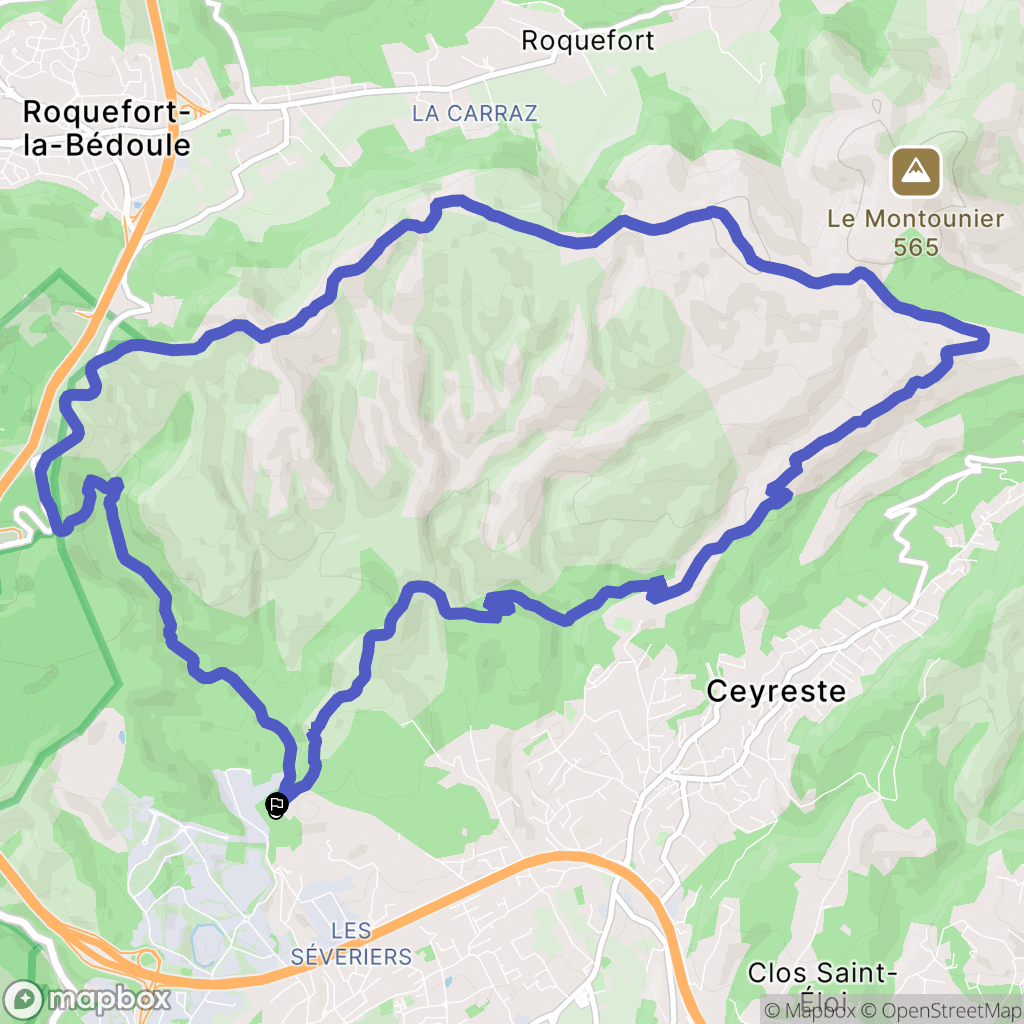 La Ciotat : carte du parcours de randonnée - France