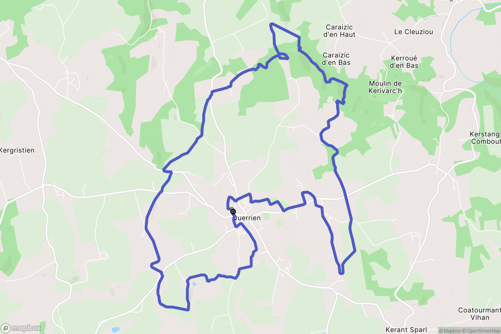 Querrien: routekaart voor buitenactiviteiten - France