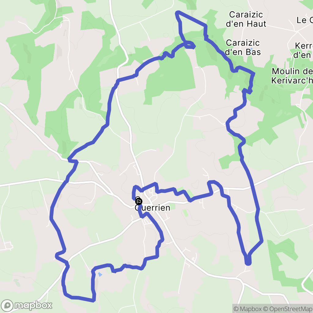Querrien: routekaart voor buitenactiviteiten - France
