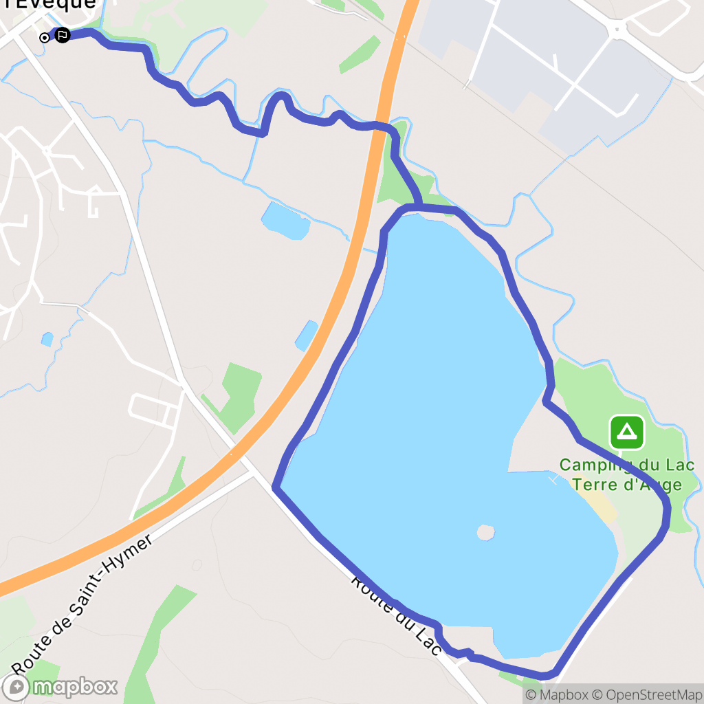 Pont-l'Évêque : carte du parcours de randonnée - France