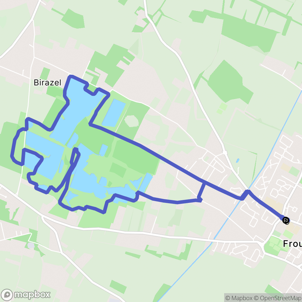 Frouzins : carte du parcours de randonnée - France