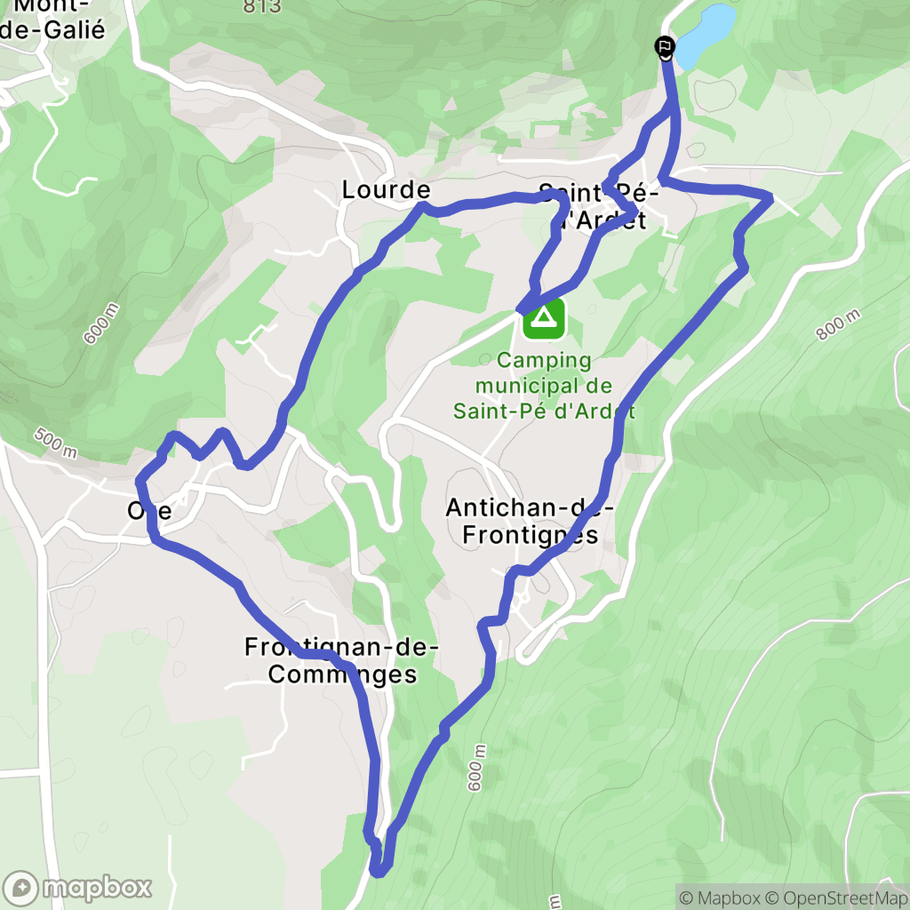 Saint-Pé-d'Ardet: routekaart voor buitenactiviteiten - France