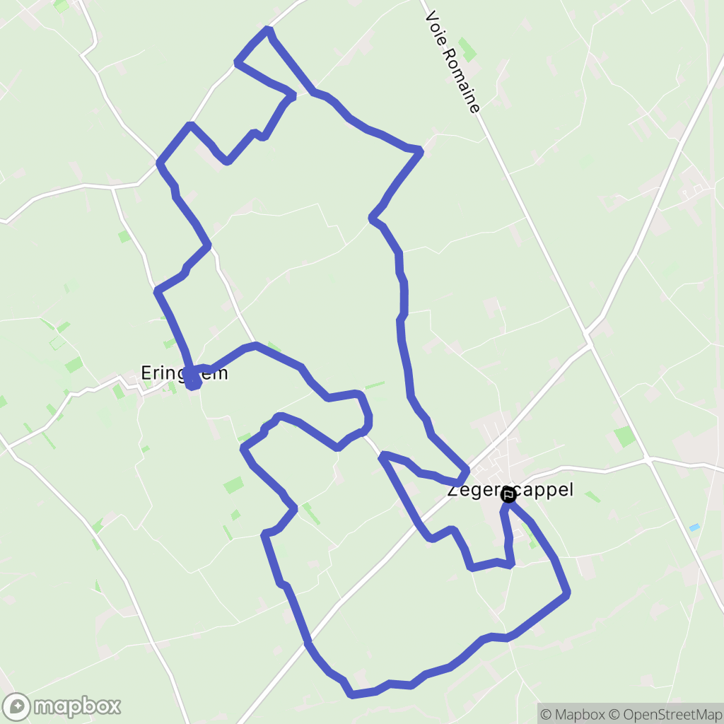Zegerscappel : carte du parcours de randonnée - France
