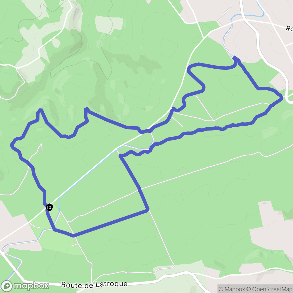 Cardeilhac : carte du parcours de randonnée - France