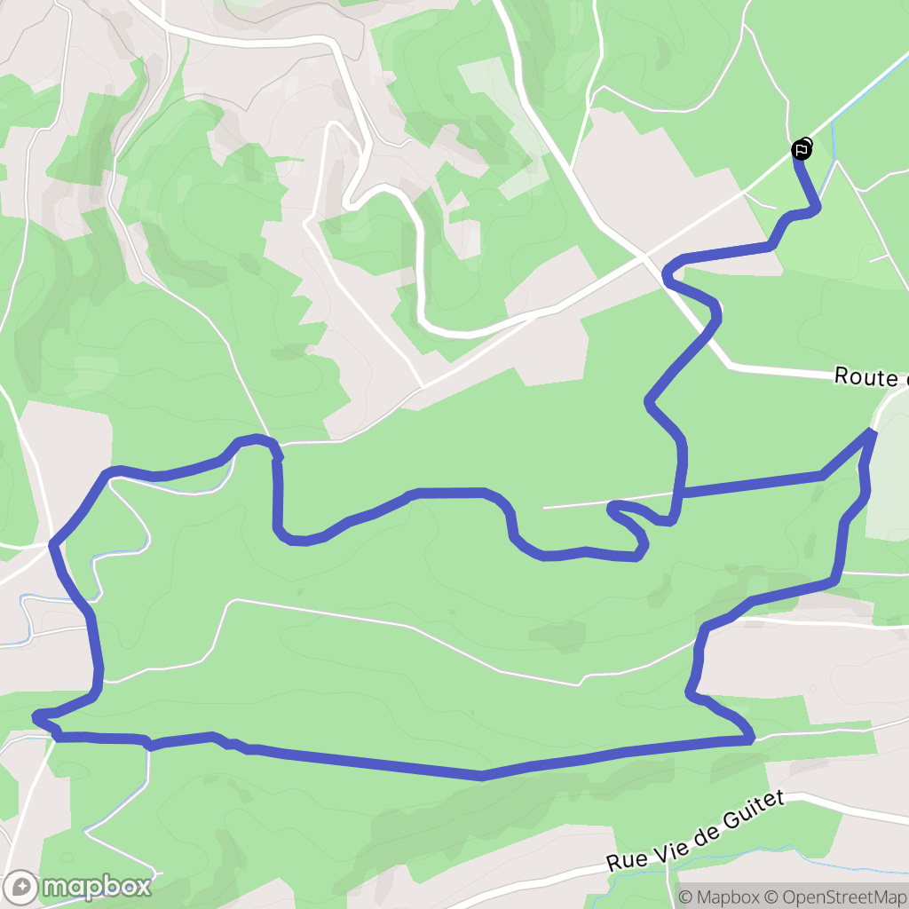 Cardeilhac : carte du parcours de randonnée - France