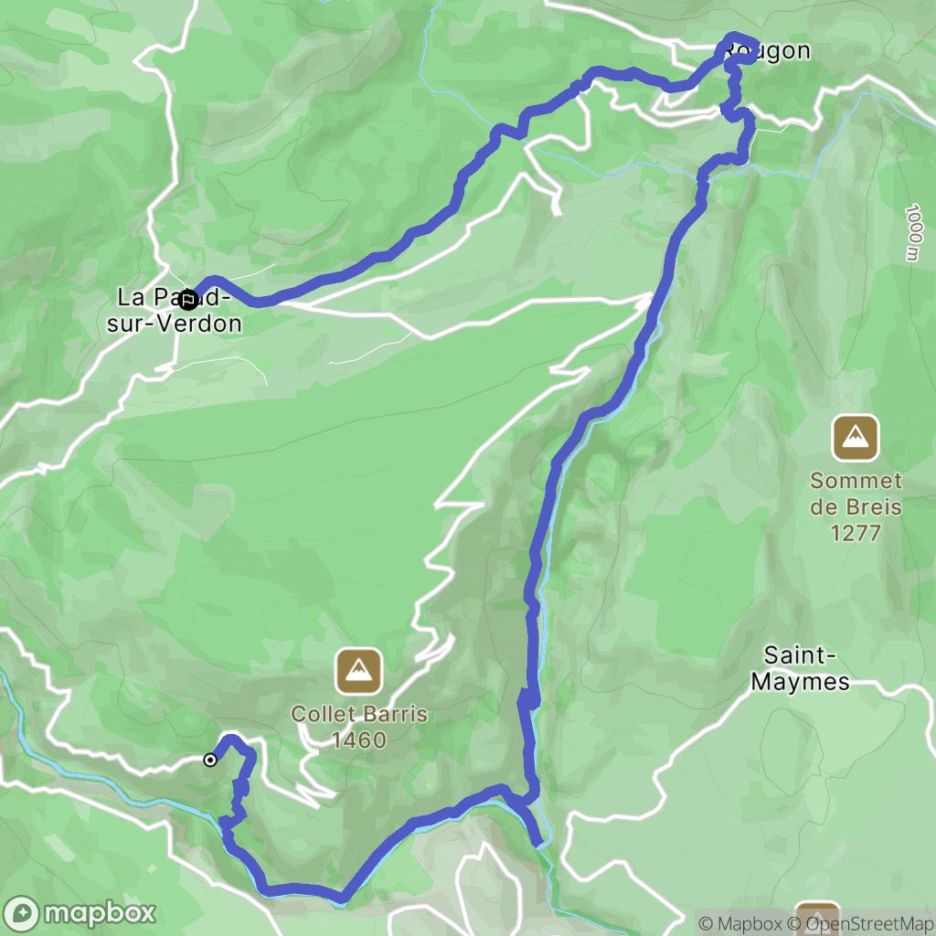 La Palud-sur-Verdon: routekaart voor buitenactiviteiten - France