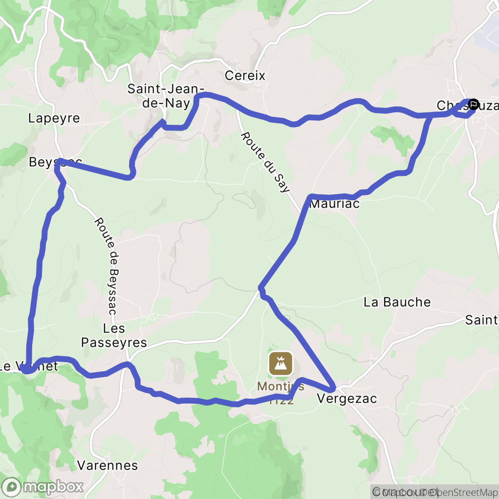 Chaspuzac: routekaart voor buitenactiviteiten - France
