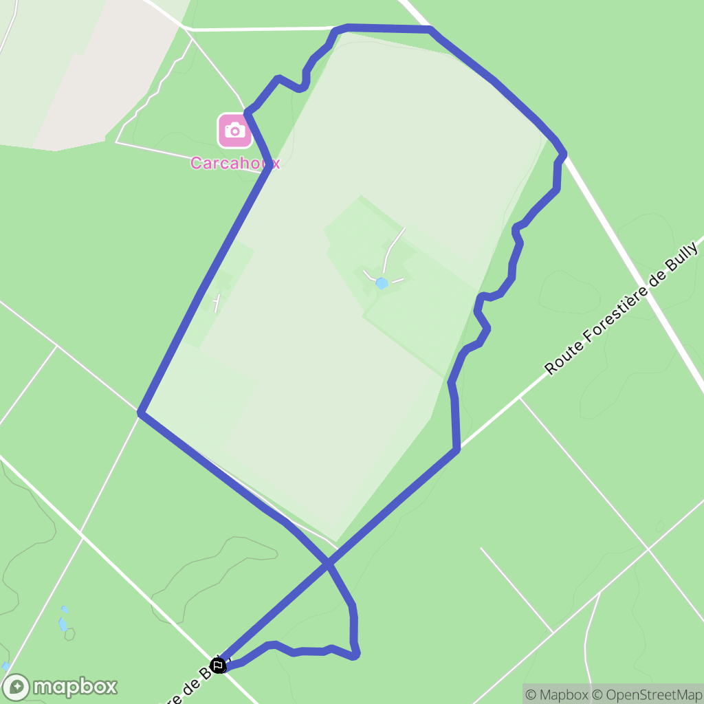 Saint-Saëns (Maucomble) : carte du parcours de randonnée - France