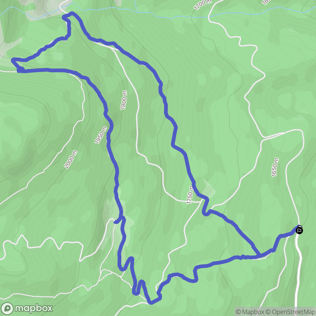 Folampelle, Embrun : carte du parcours de randonnée - France