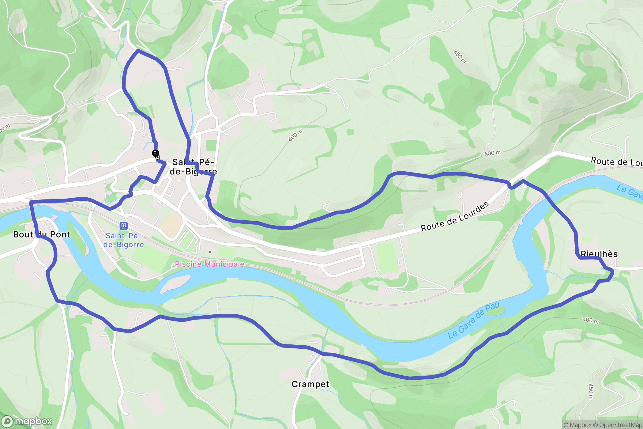 Saint-Pé-de-Bigorre: routekaart voor buitenactiviteiten - France