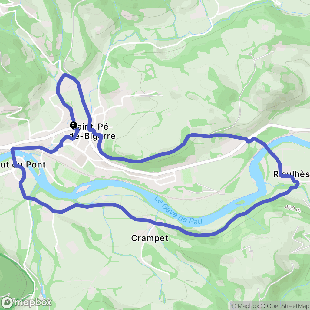 Saint-Pé-de-Bigorre: routekaart voor buitenactiviteiten - France