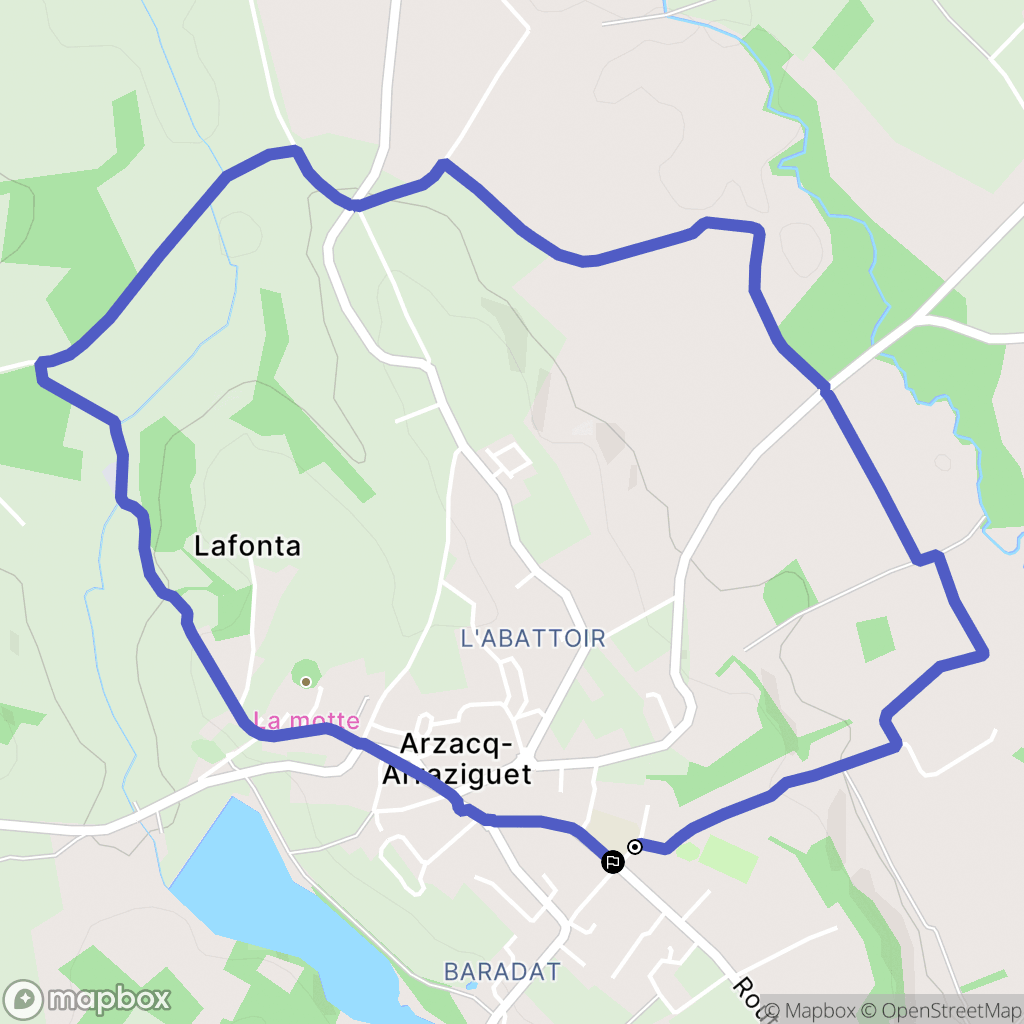 Vignes : carte du parcours de randonnée - France
