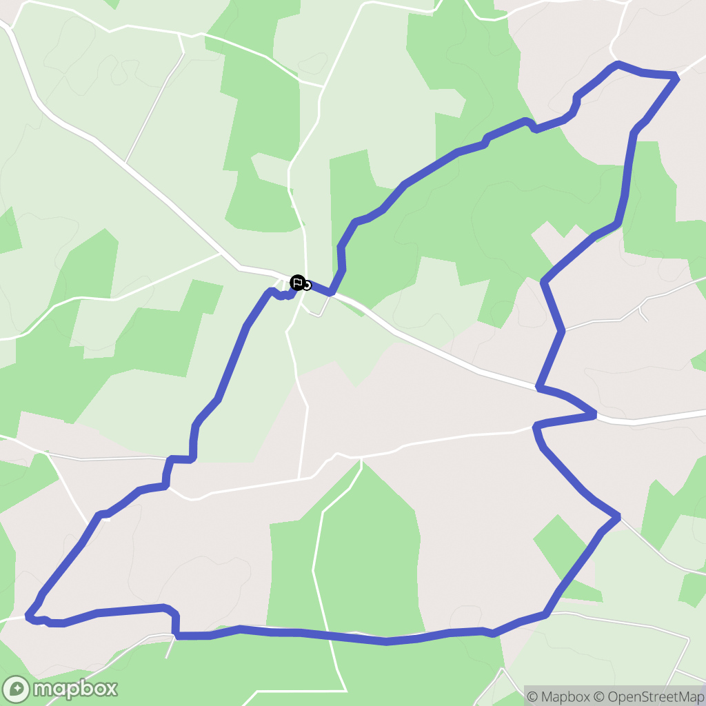 Benest : carte du parcours de randonnée - France