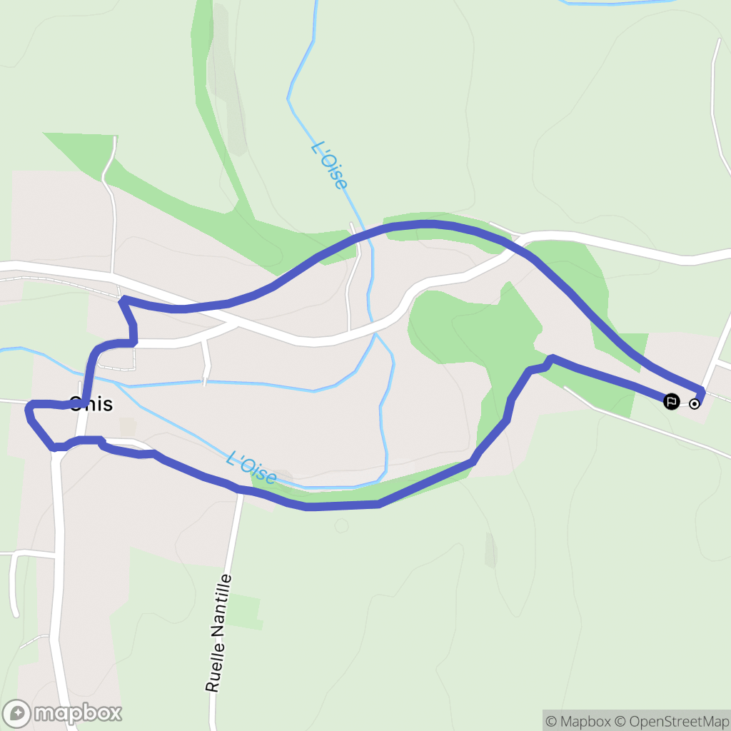 Neuve-Maison : carte du parcours de randonnée - France