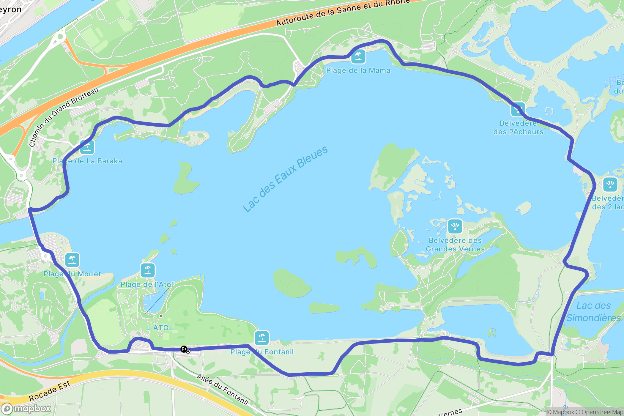 Vaulx-en-Velin: routekaart voor buitenactiviteiten - France