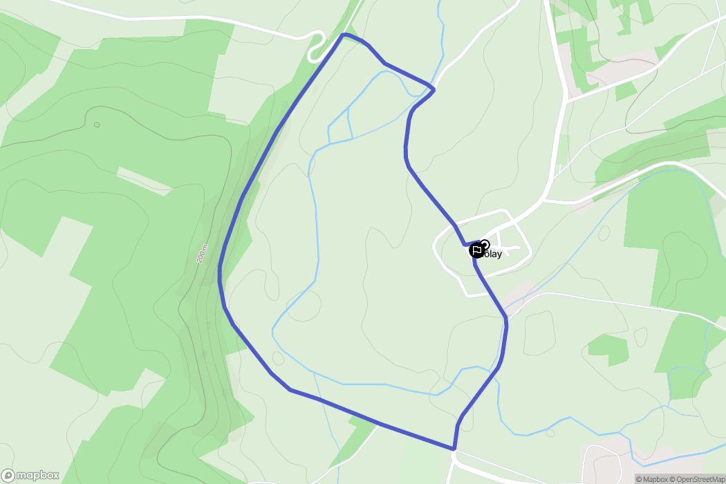Molay : carte du parcours de randonnée - France