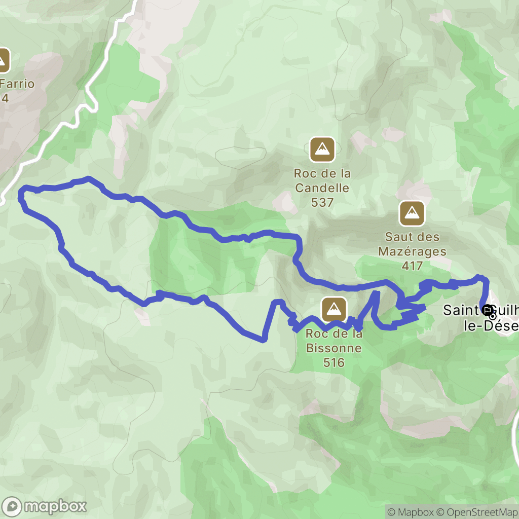 Saint-Guilhem-le-Désert: routekaart voor buitenactiviteiten - France