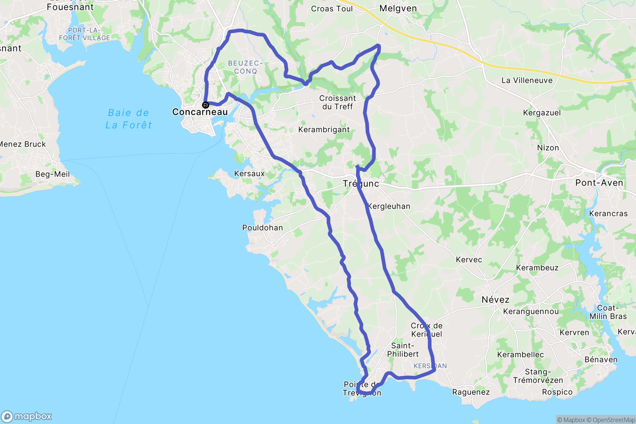 Concarneau: routekaart voor buitenactiviteiten - France