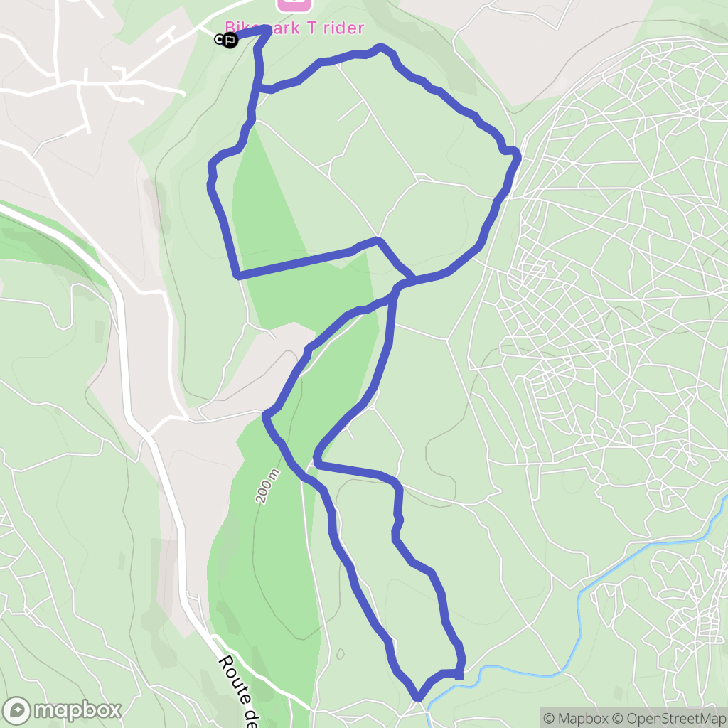 Ventabren : carte du parcours de randonnée - France