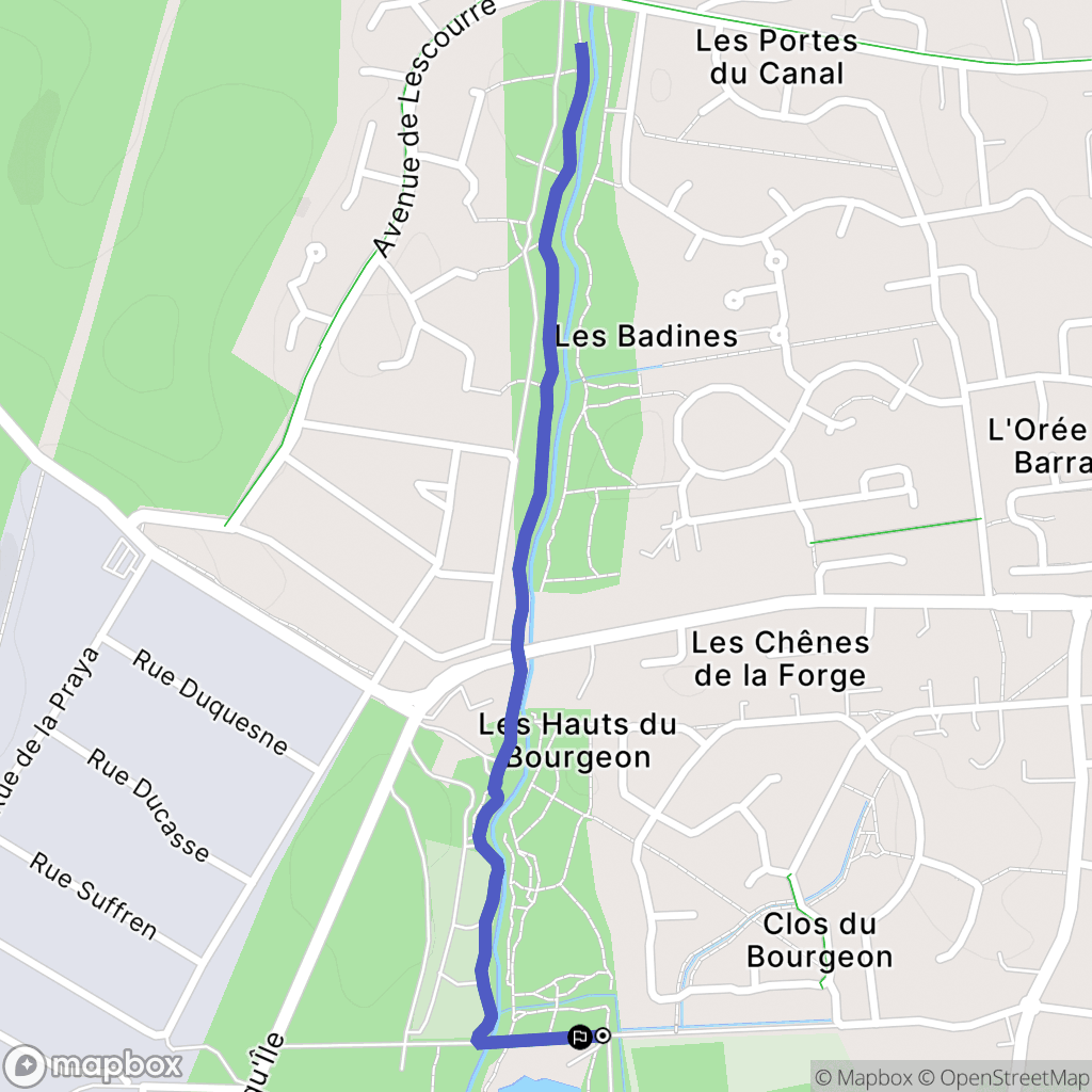 Lège-Cap-Ferret : carte du parcours de randonnée - France