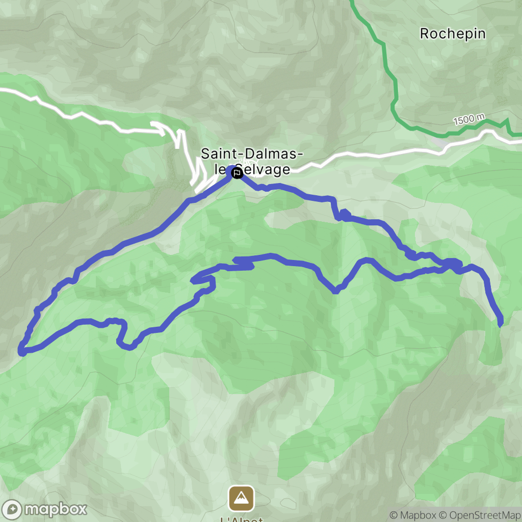 Saint-Dalmas-le-Selvage: routekaart voor buitenactiviteiten - France
