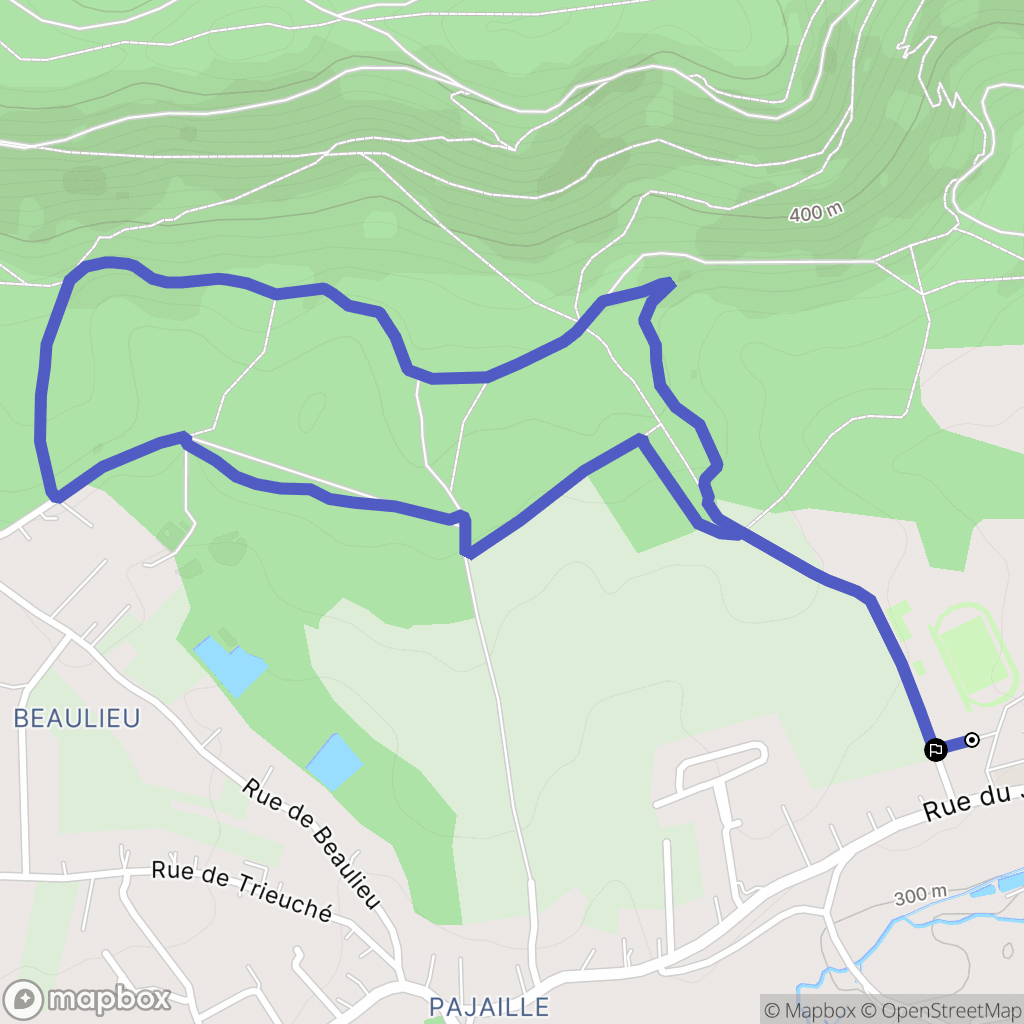 Étival-Clairefontaine : carte du parcours de randonnée - France