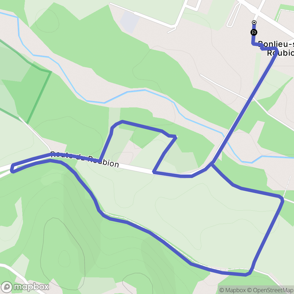 Bonlieu-sur-Roubion : carte du parcours de randonnée - France