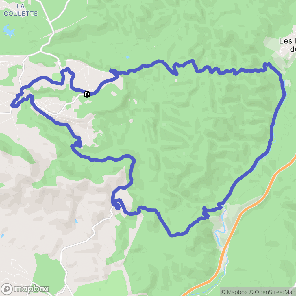 Bagnols-en-Forêt : carte du parcours de randonnée - France