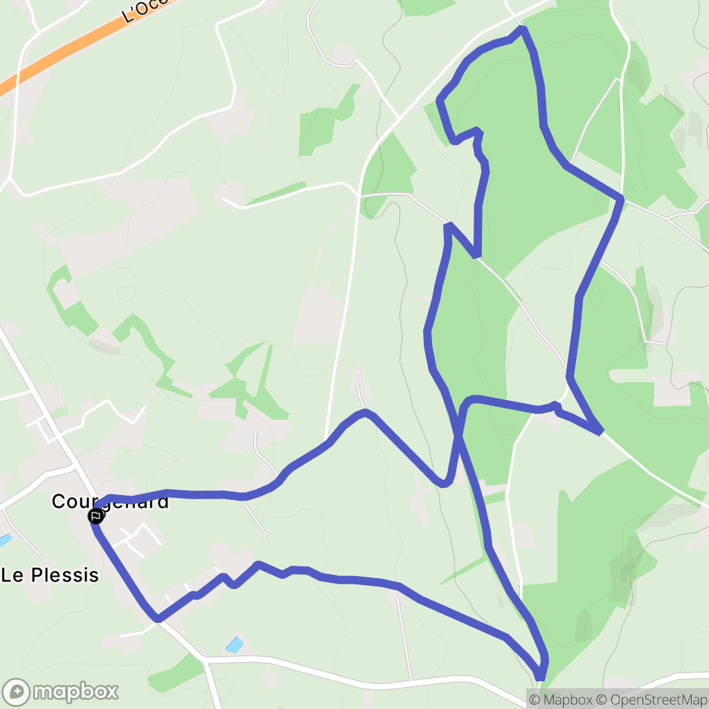 Courgenard: routekaart voor buitenactiviteiten - France