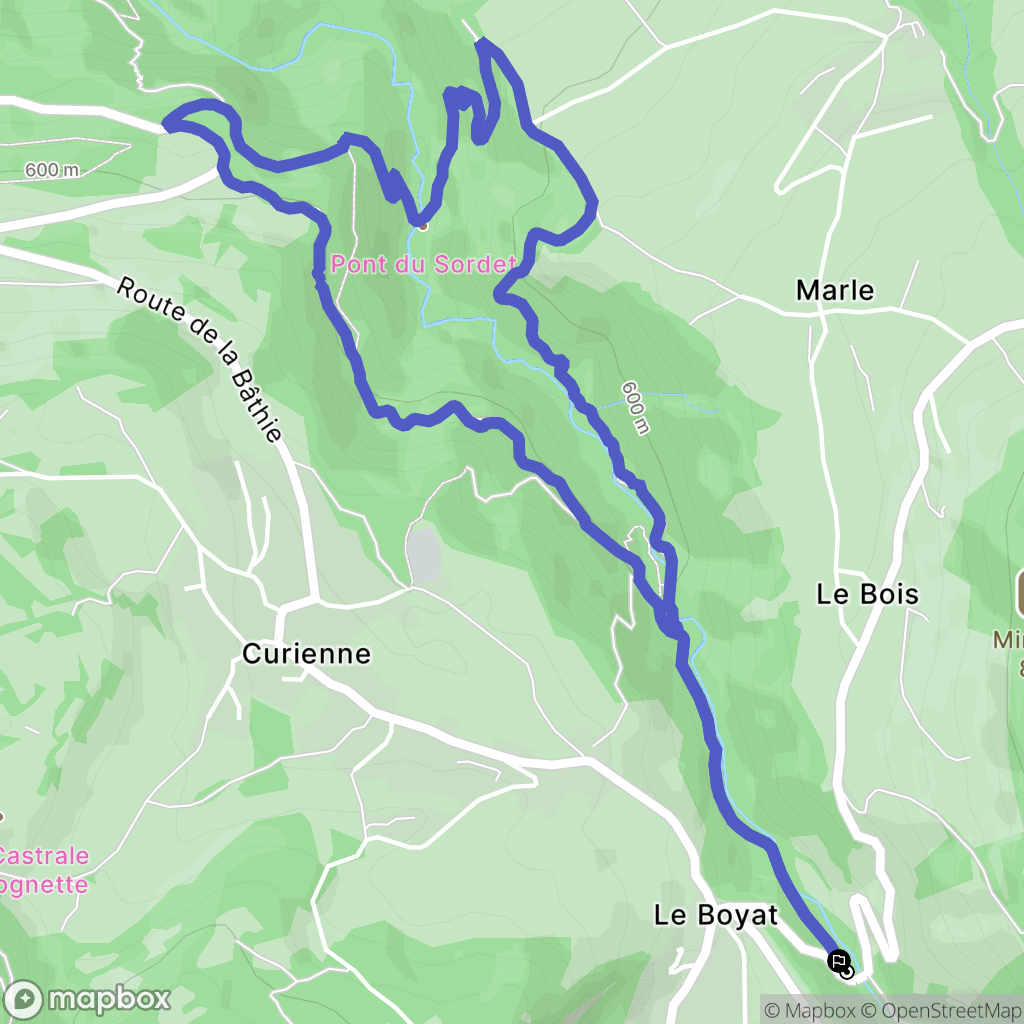Curienne: routekaart voor buitenactiviteiten - France