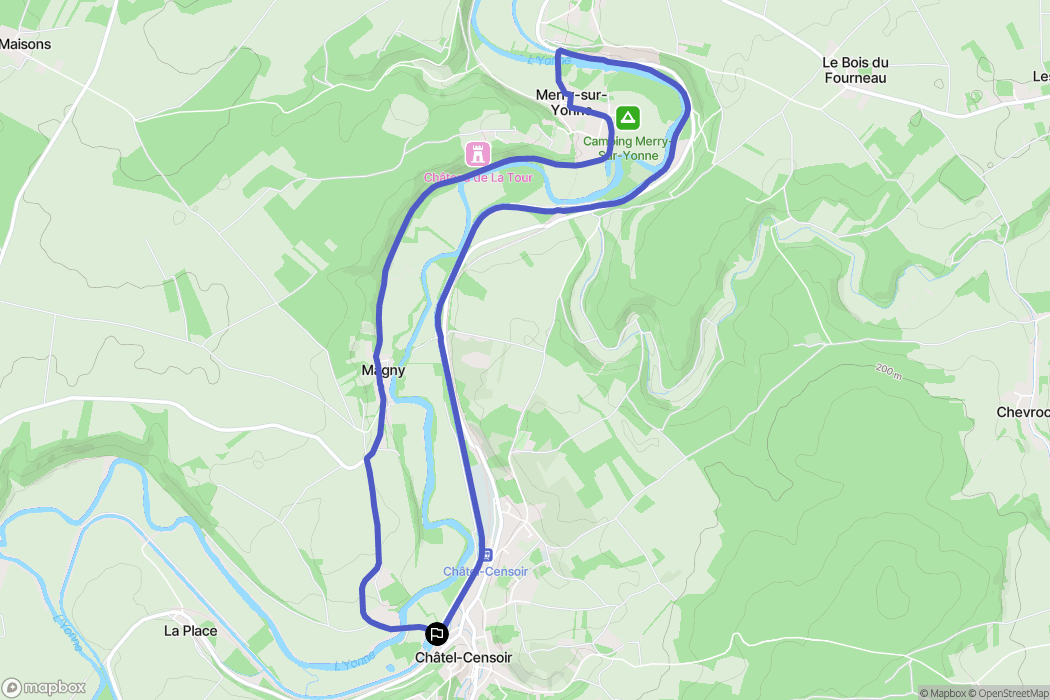 Châtel-Censoir: routekaart voor buitenactiviteiten - France