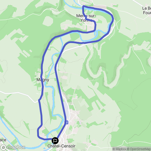 Châtel-Censoir: routekaart voor buitenactiviteiten - France