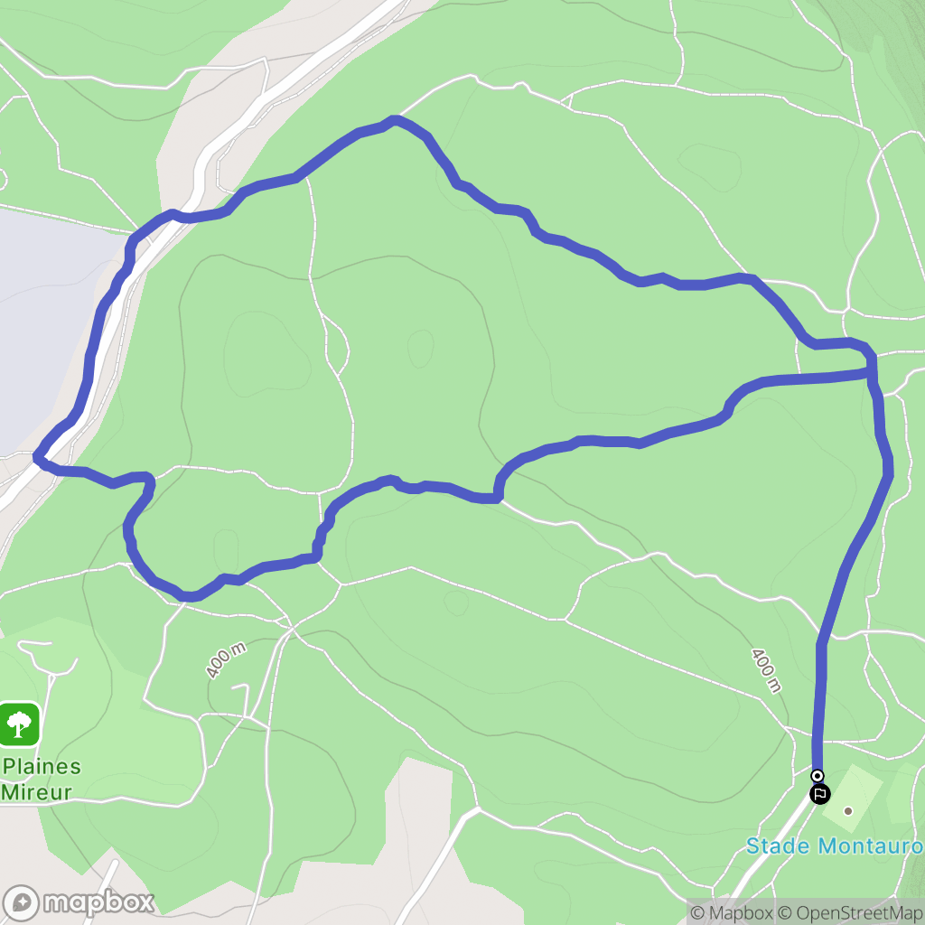 Montauroux : carte du parcours de randonnée - France