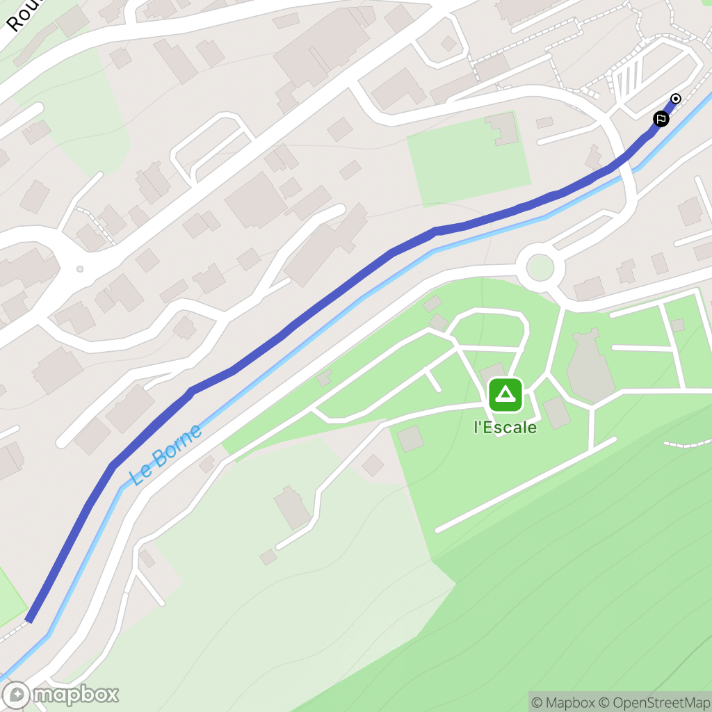 Le Grand-Bornand : carte du parcours de randonnée - France