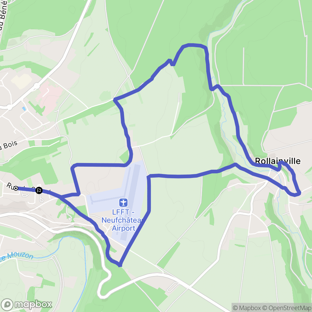 Neufchâteau : carte du parcours de randonnée - France