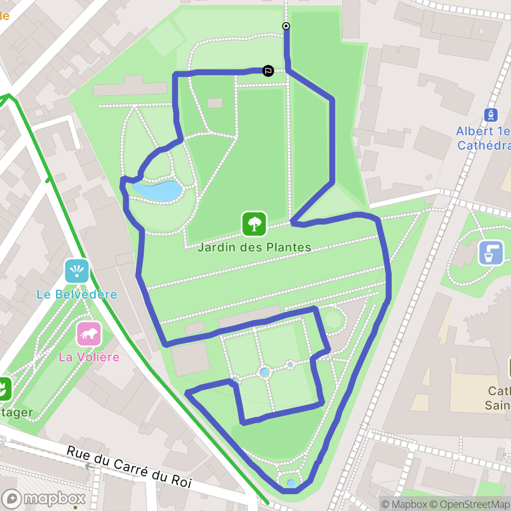 Montpellier : carte du parcours de randonnée - France