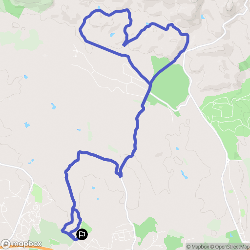 Puget-sur-Argens : carte du parcours de randonnée - France