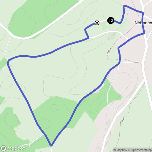 Nettancourt : carte du parcours de randonnée - France