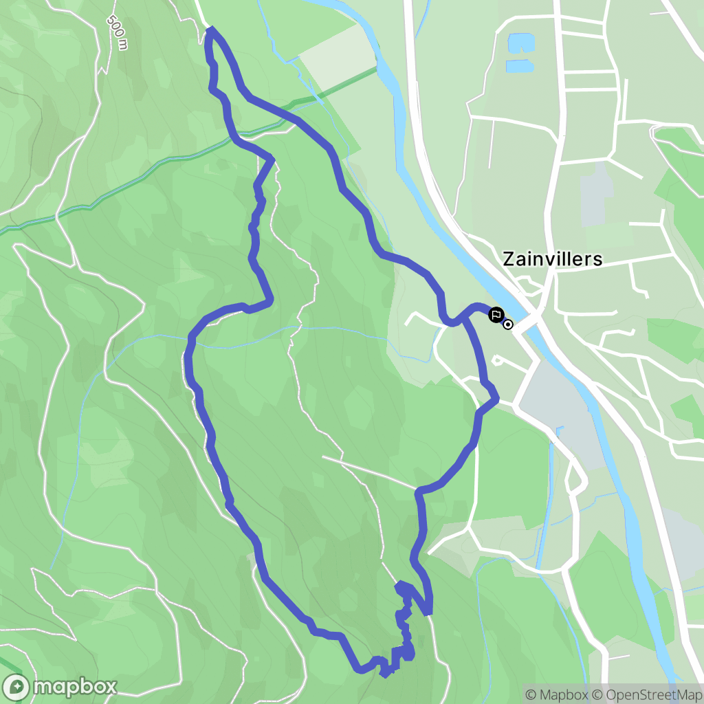 Vagney : carte du parcours de randonnée - France