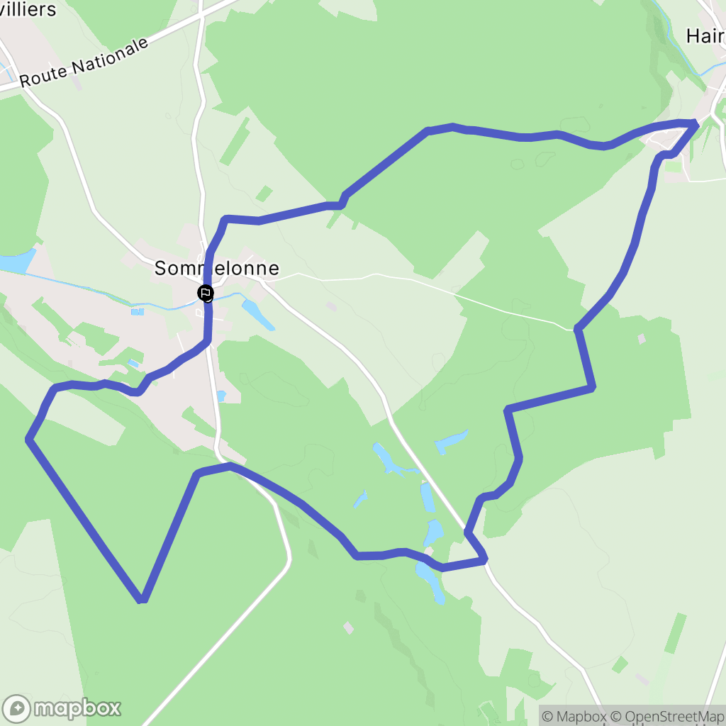 Sommelonne : carte du parcours de randonnée - France