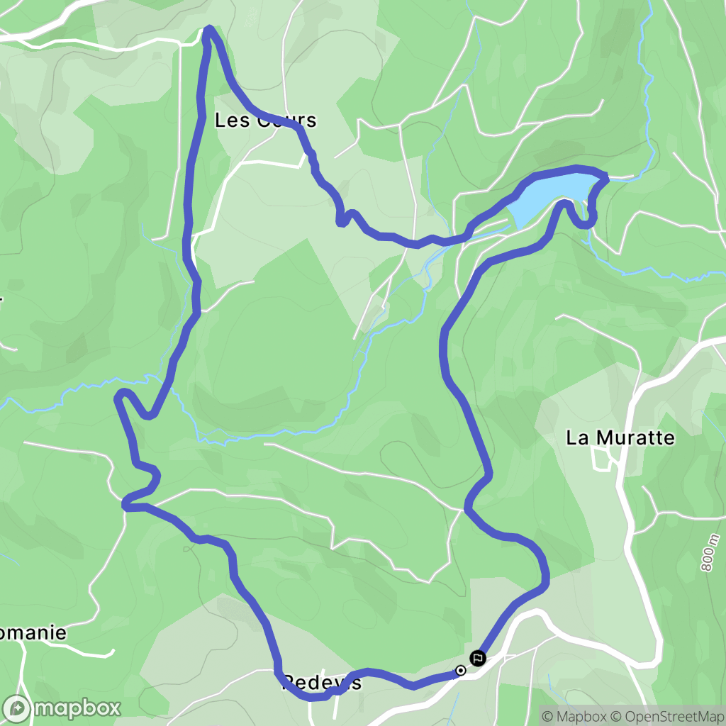 Palladuc : carte du parcours de randonnée - France