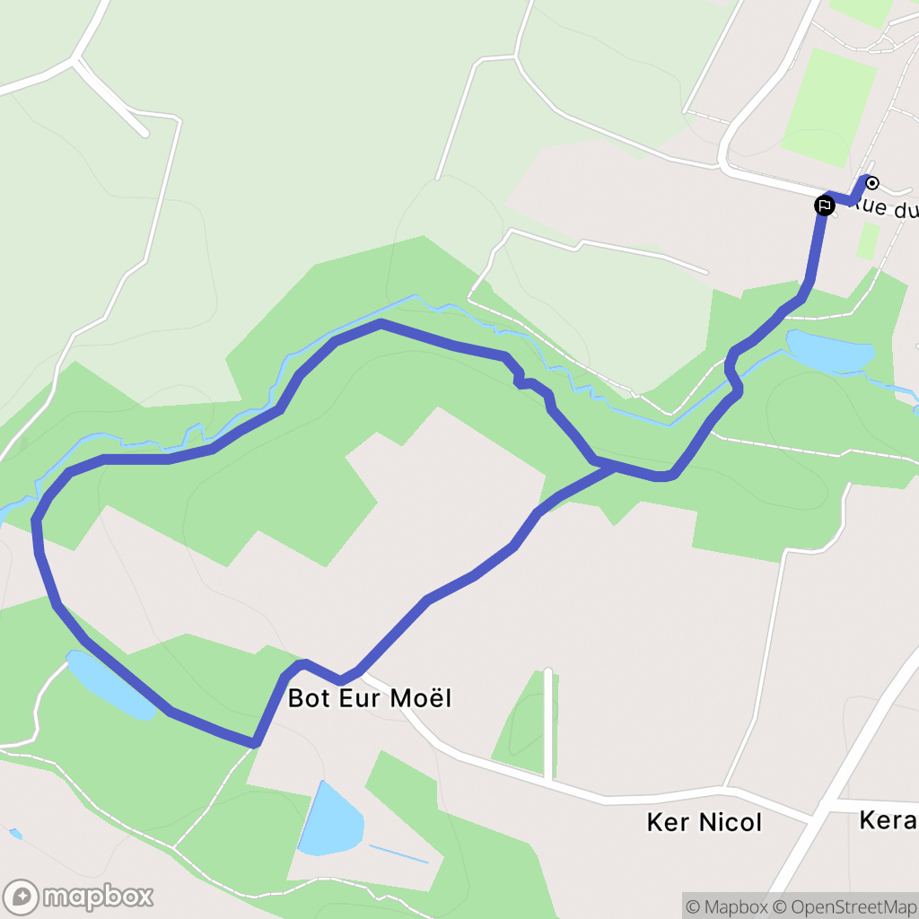 Noyal-Muzillac : carte du parcours de randonnée - France