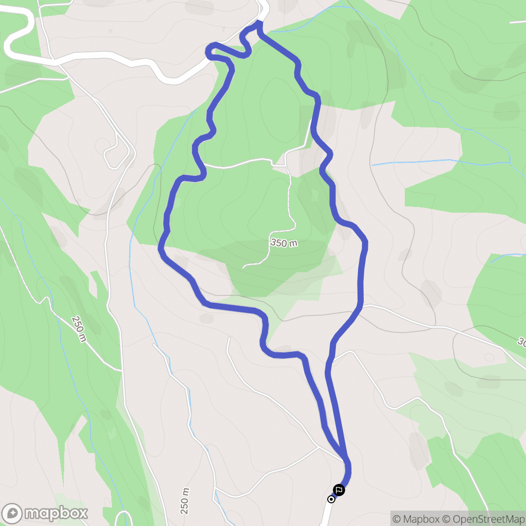 Montclar : carte du parcours de randonnée - France