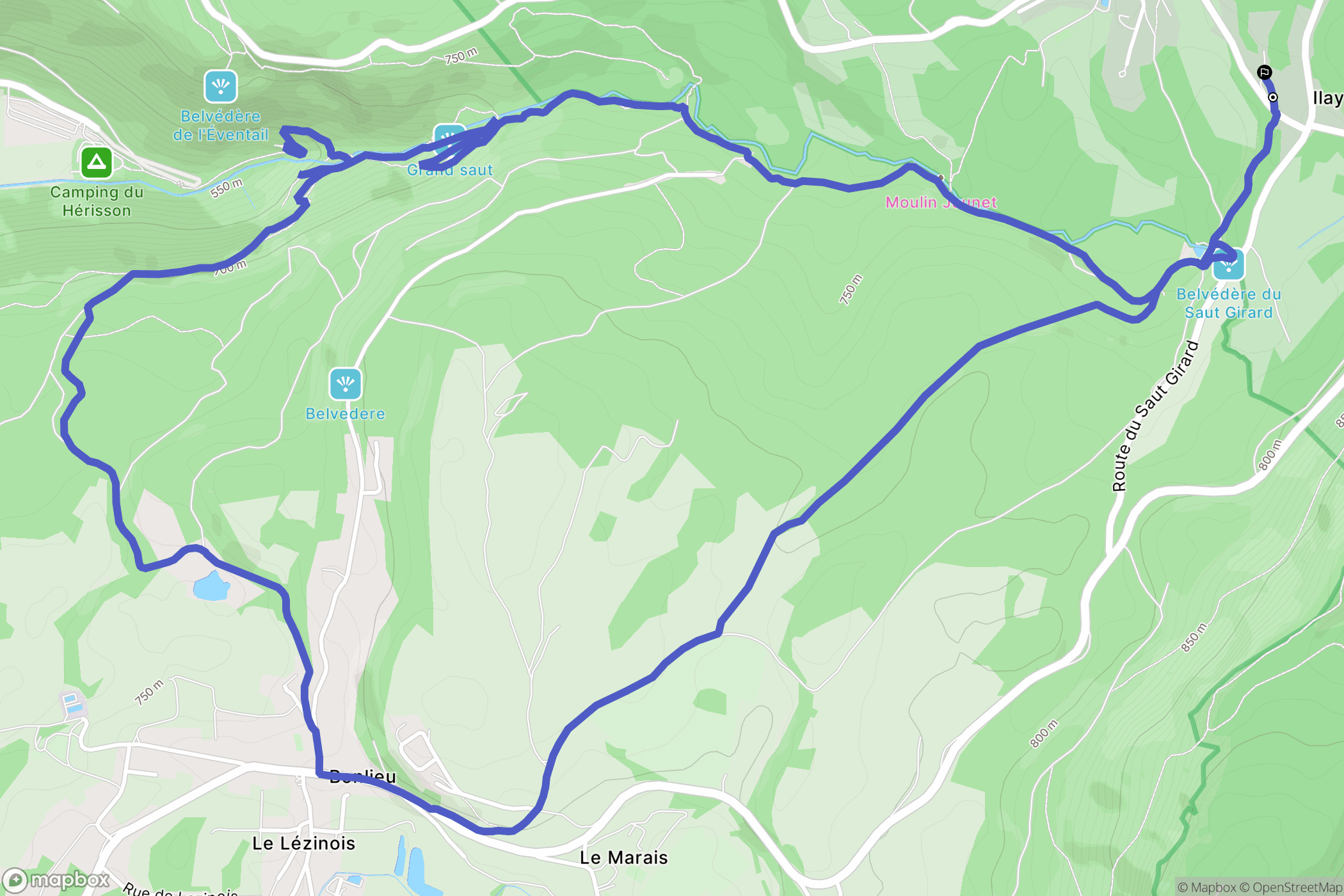 La Chaux-du-Dombief: routekaart voor buitenactiviteiten - France