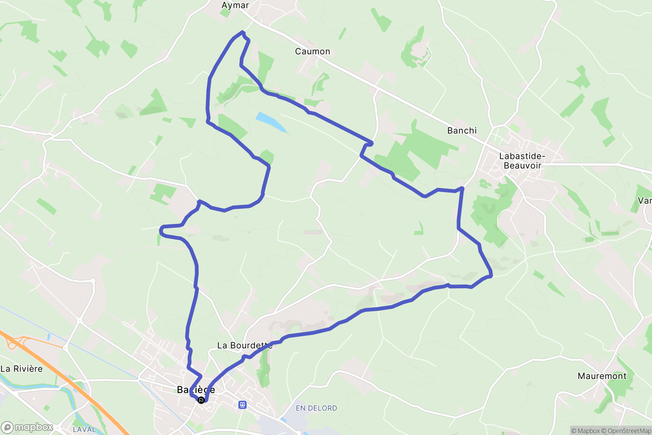 Baziège: routekaart voor buitenactiviteiten - France