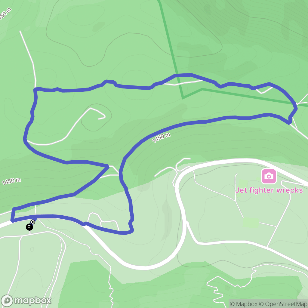 Gréolières : carte du parcours de randonnée - France