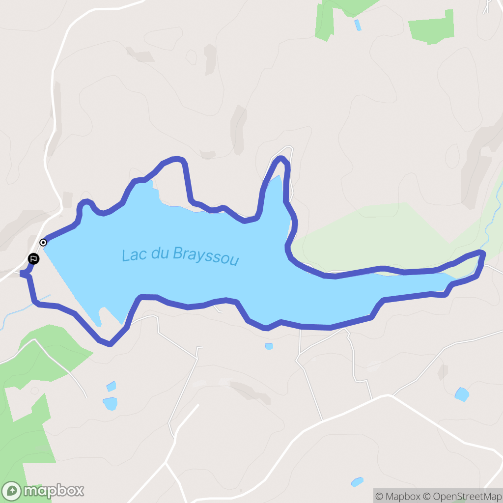 Tourliac : carte du parcours de randonnée - France